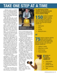 A page from Be Healthy magazine supplement, Bay State Banner, 2014