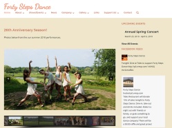 Forty Steps Dance WordPress site